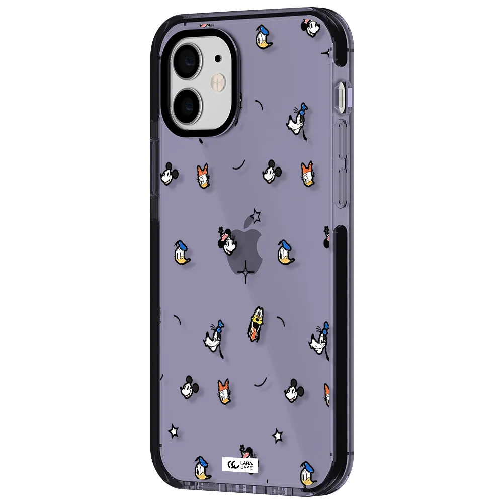 disney face pattern Apple iPhone 12 impact Lilac Case