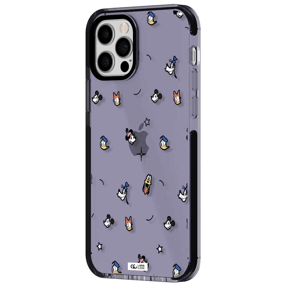 disney face pattern Apple iPhone 12 pro impact Lilac Case