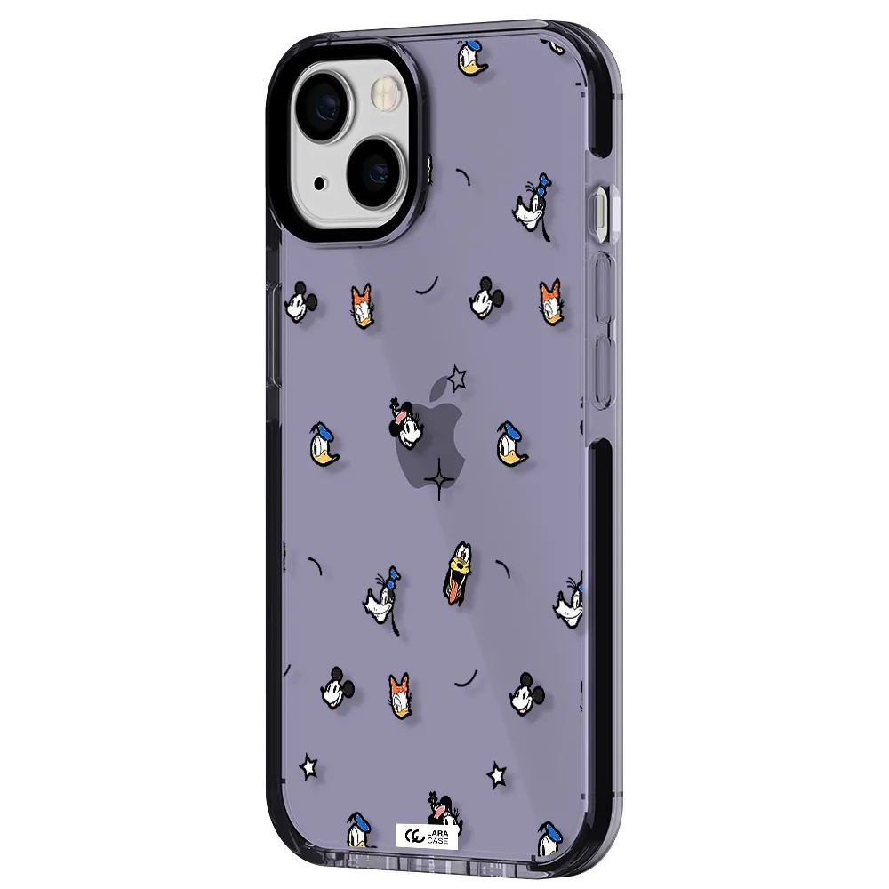 disney face pattern Apple iPhone 13 impact Lilac Case