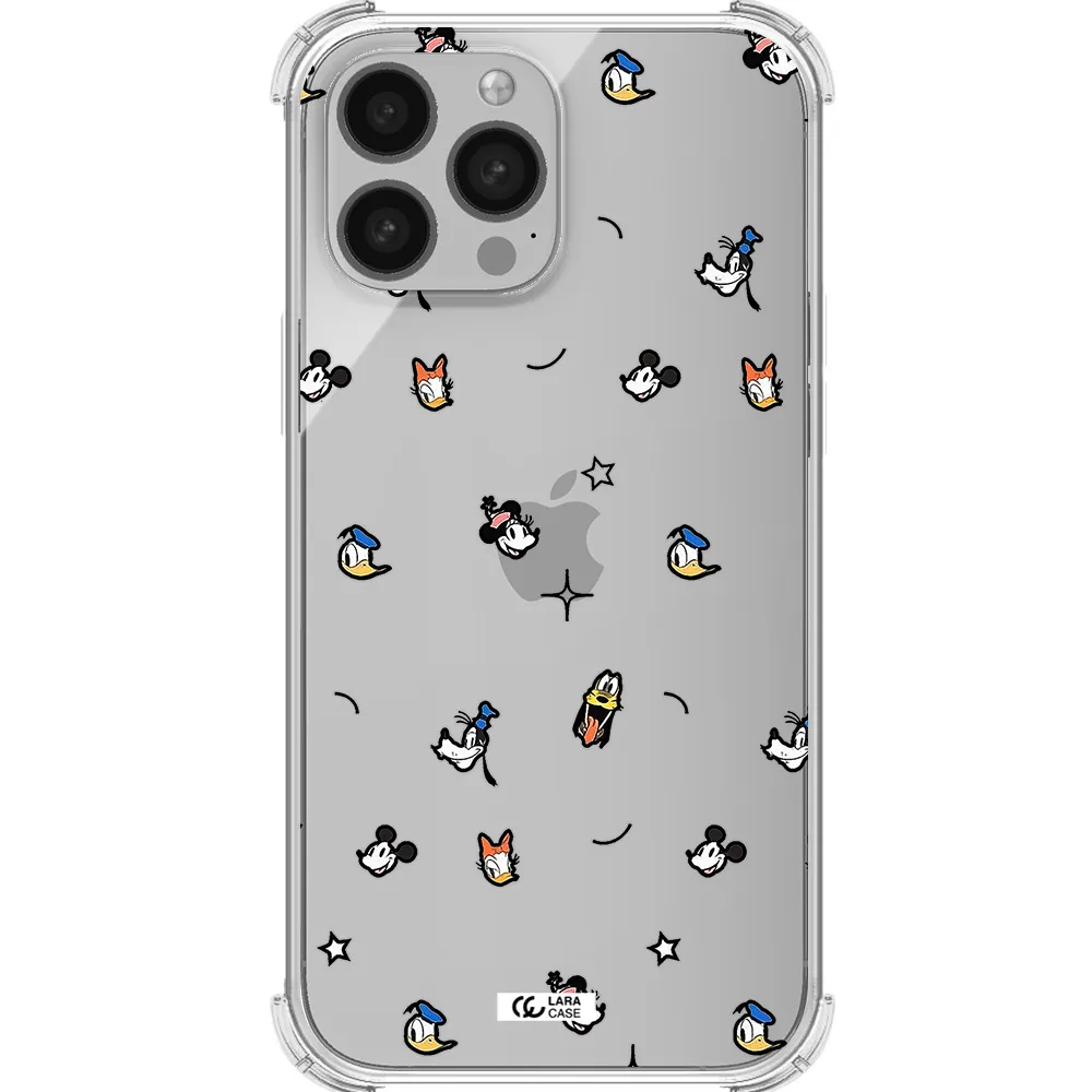 disney face pattern Apple iPhone 13 Pro Clear PC Case