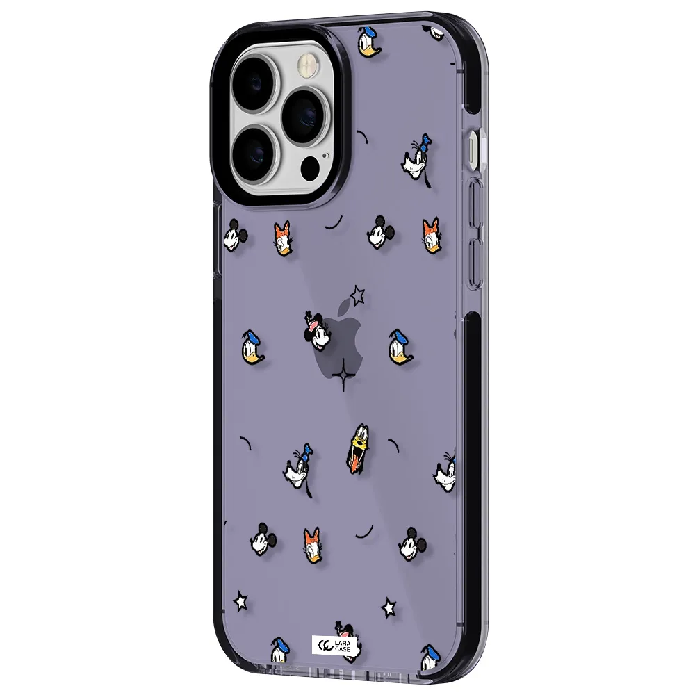 disney face pattern Apple iPhone 13 Pro Max impact Lilac Case