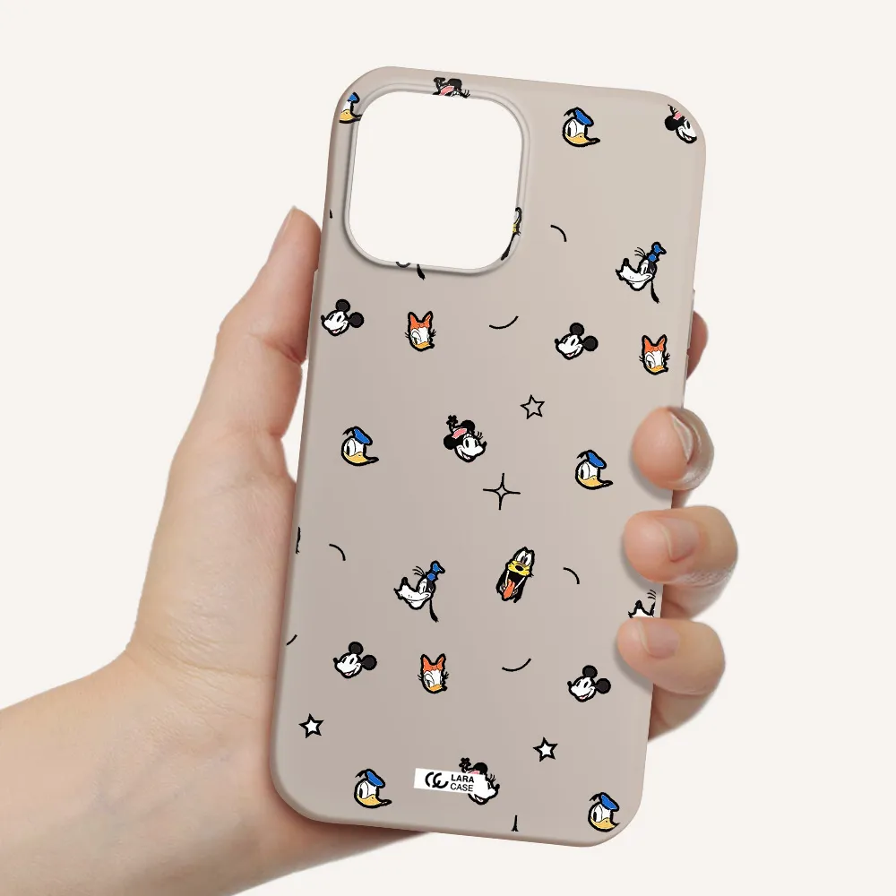 disney face pattern Apple iPhone 13 Pro Silicone Stone Case