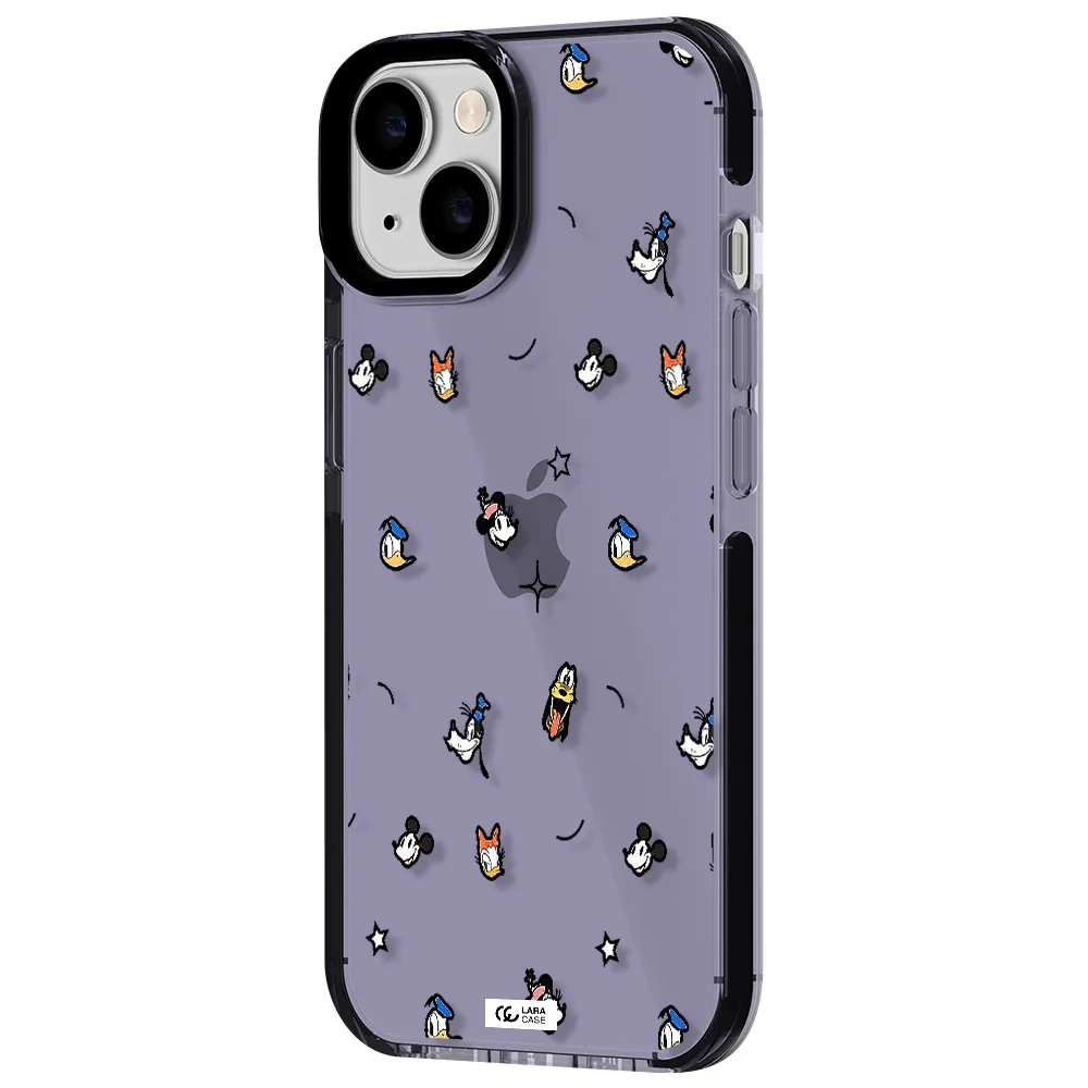 disney face pattern Apple iPhone 14 impact Lilac Case