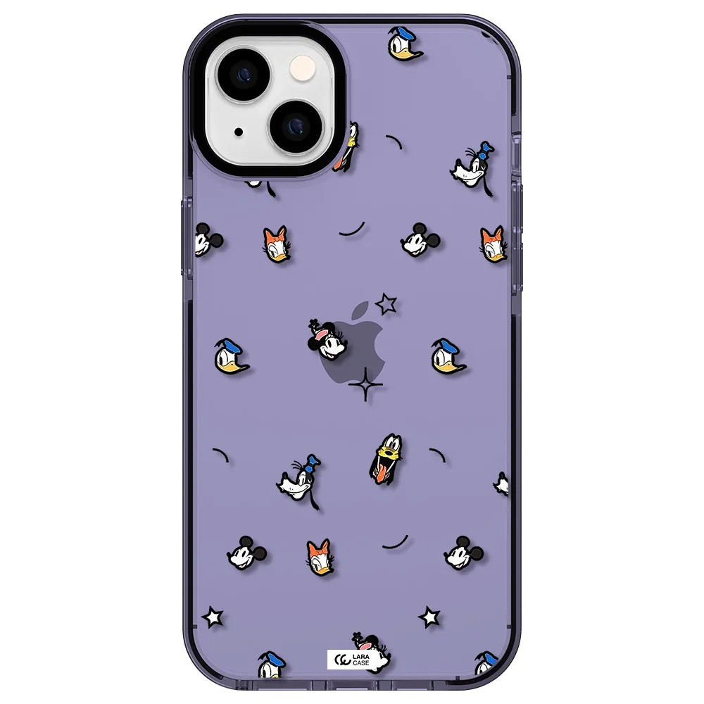 disney face pattern Apple iPhone 14 plus impact Lilac Case
