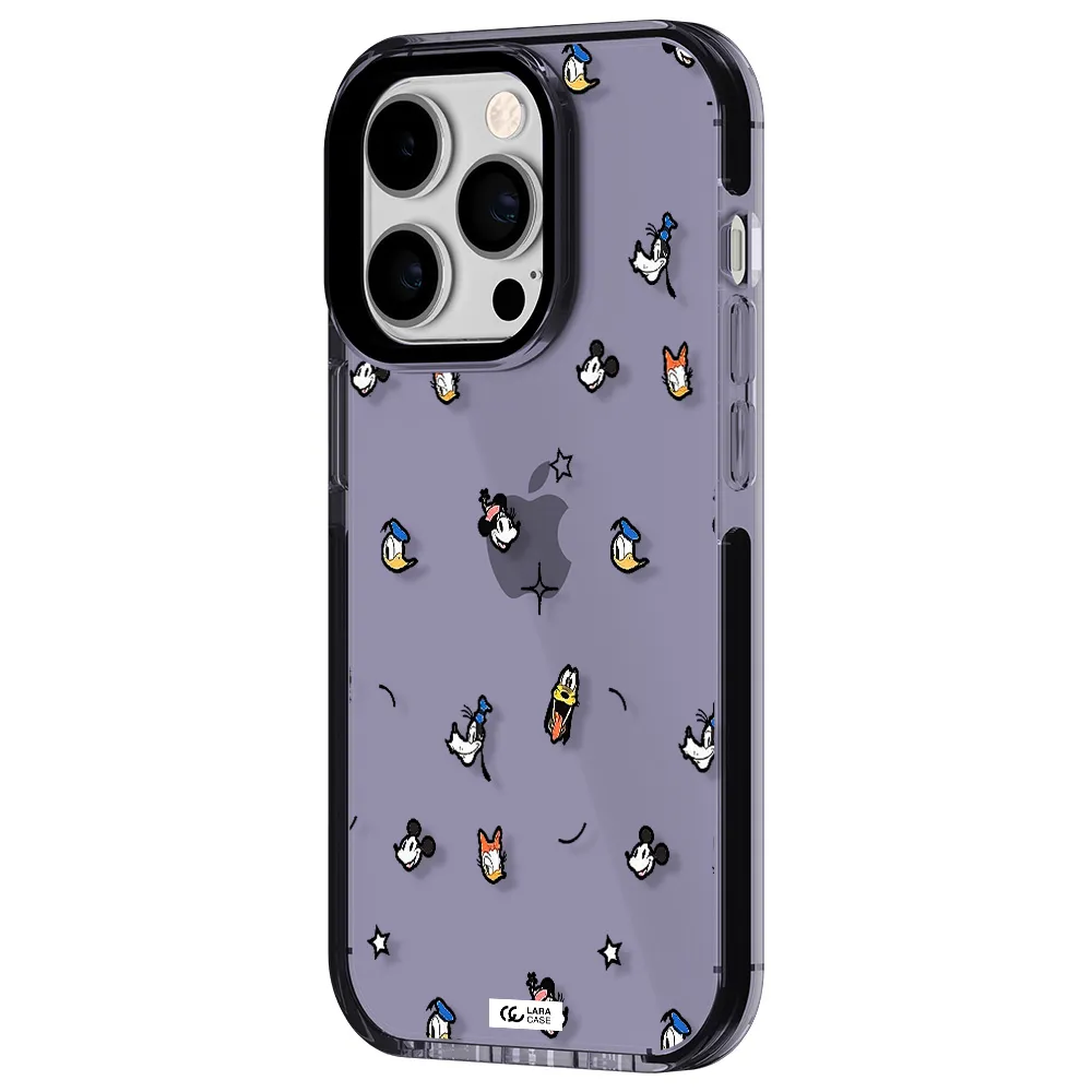 disney face pattern Apple iPhone 14 pro impact Lilac Case