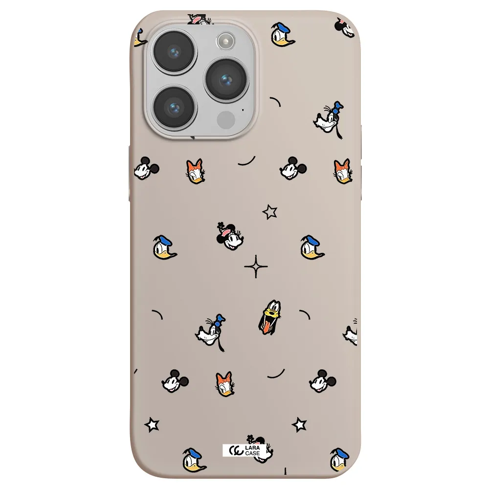 disney face pattern Apple iPhone 14 pro Silicone Stone Case
