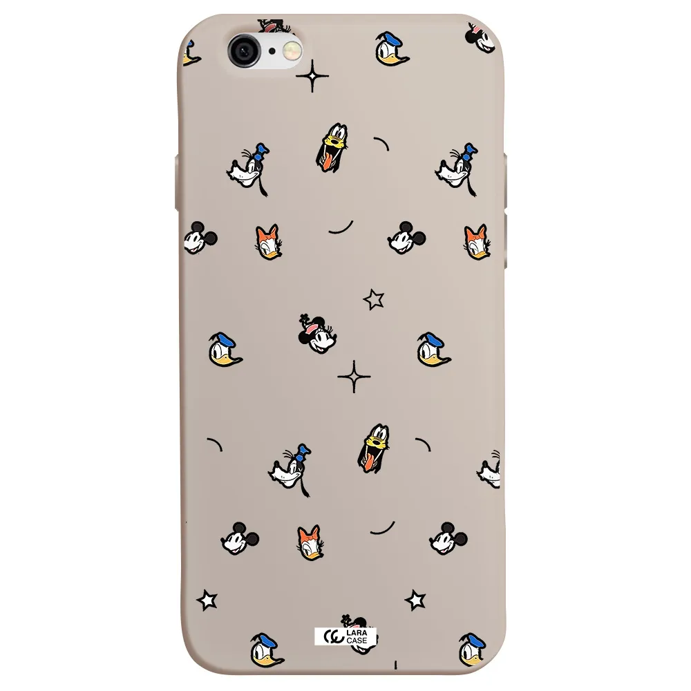 disney face pattern Apple iPhone 6 Silicone Stone Case