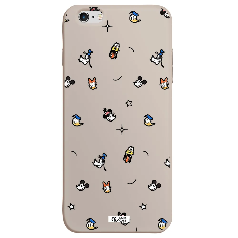 disney face pattern Apple iPhone 6S Silicone Stone Case