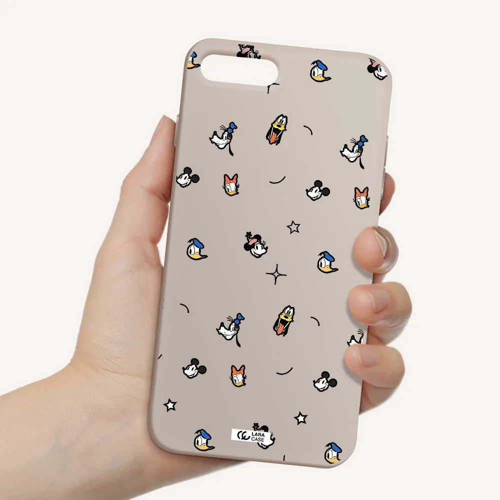 disney face pattern Apple iPhone 7 plus Silicone Stone Case