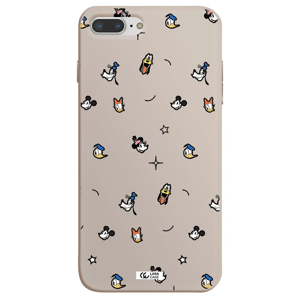 disney face pattern Apple iPhone 8 plus Silicone Stone Case