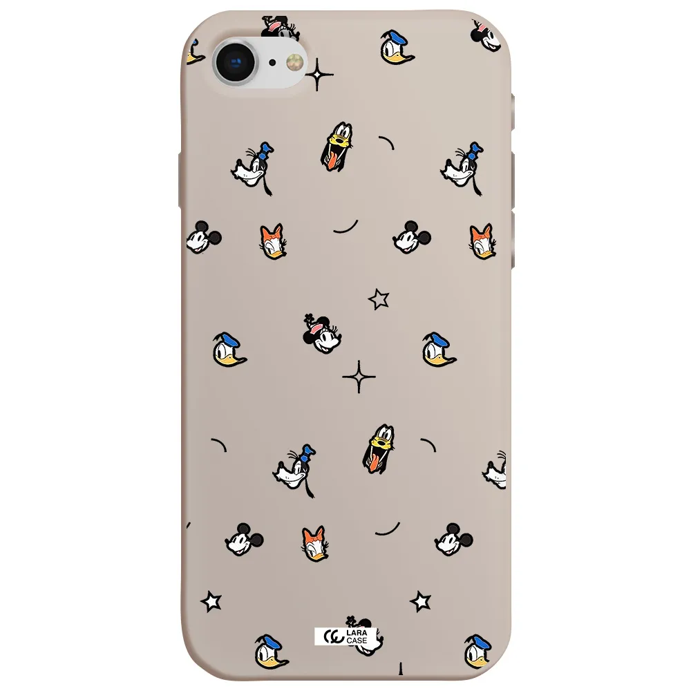 disney face pattern Apple iPhone se 2020 Silicone Stone Case