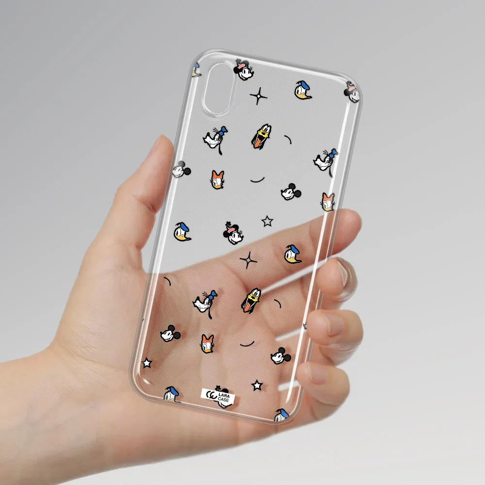 Disney Face Pattern Huawei Honor 8S Clear Tpu Case