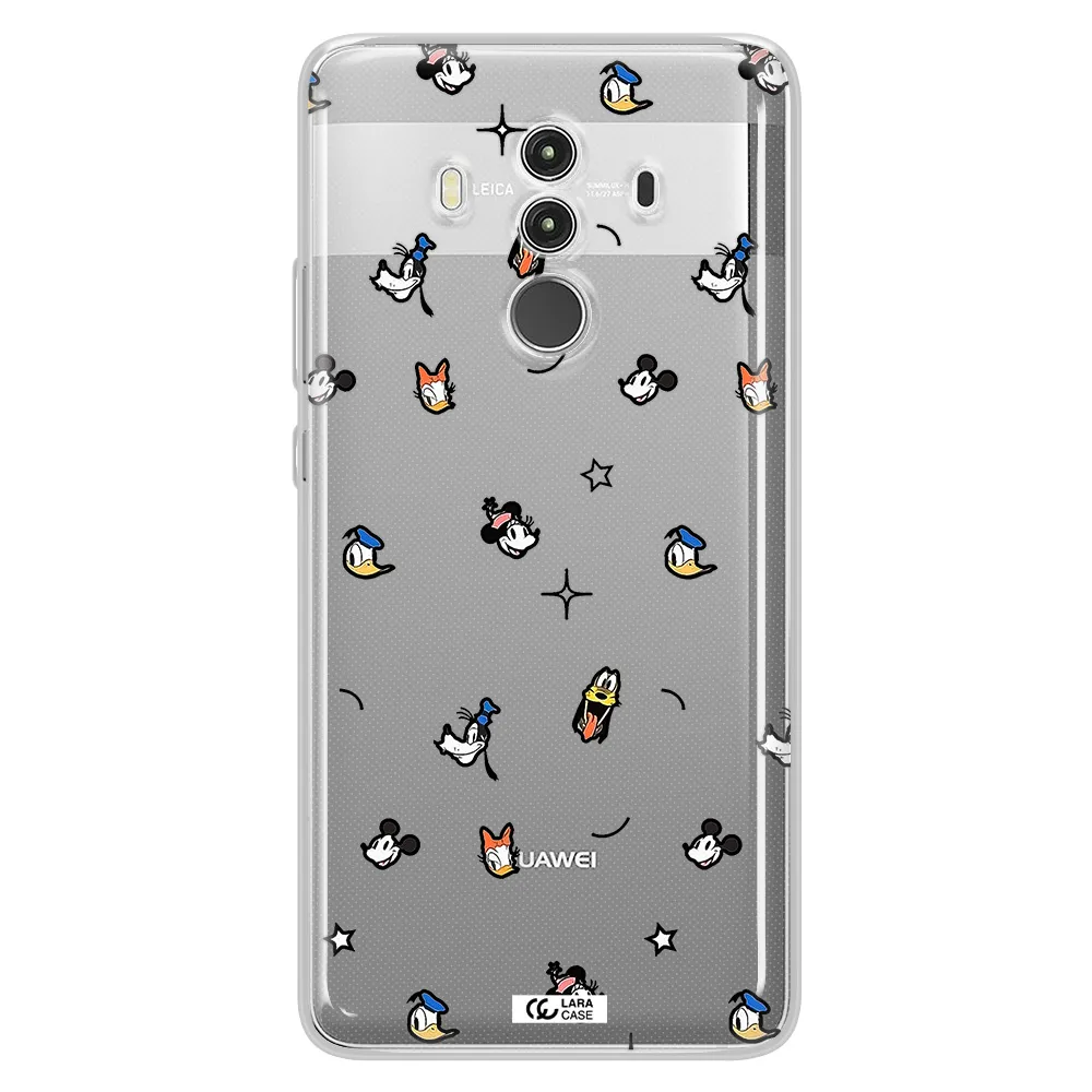 Disney Face Pattern Huawei Mate 10 Clear Tpu Case