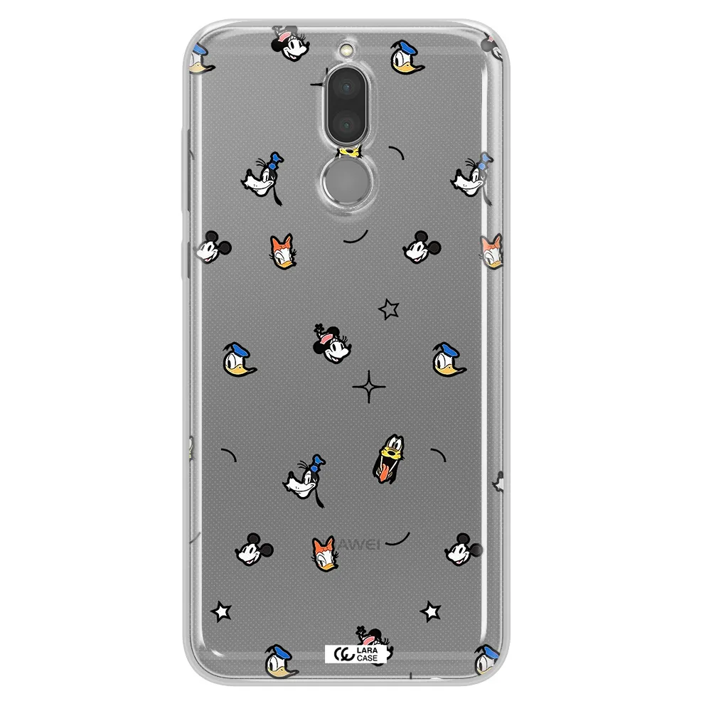 Disney Face Pattern Huawei Mate 10 Lite Clear Tpu Case