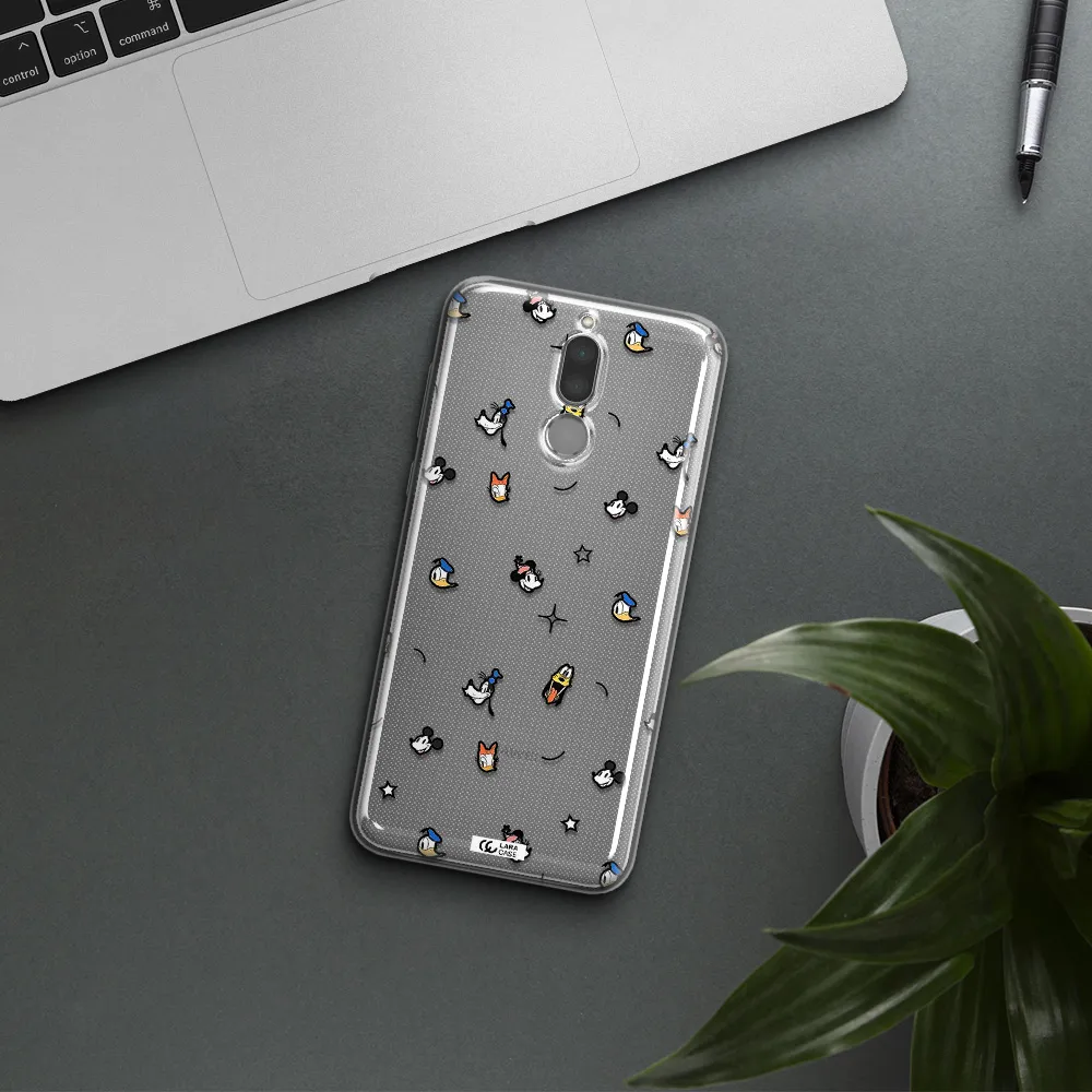 Disney Face Pattern Huawei Mate 10 Lite Clear Tpu Case