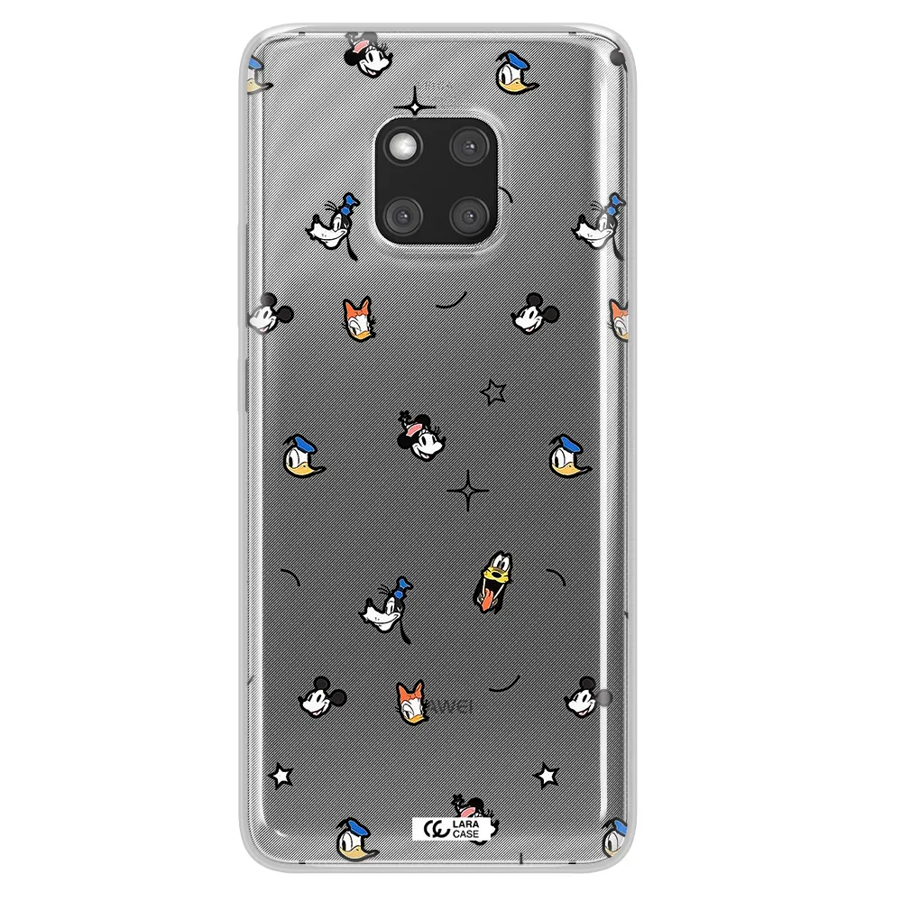 Disney Face Pattern Huawei Mate 20 Pro Clear Tpu Case