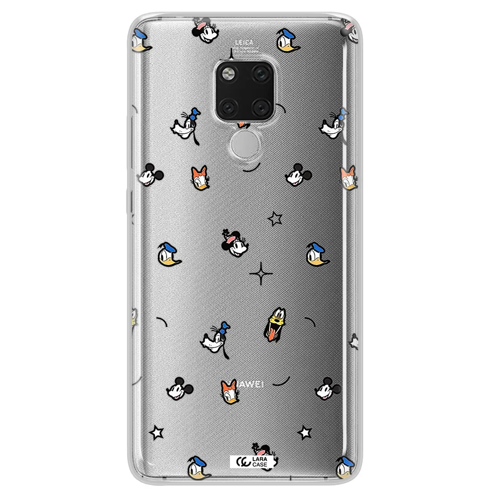 Disney Face Pattern Huawei Mate 20X Clear Tpu Case