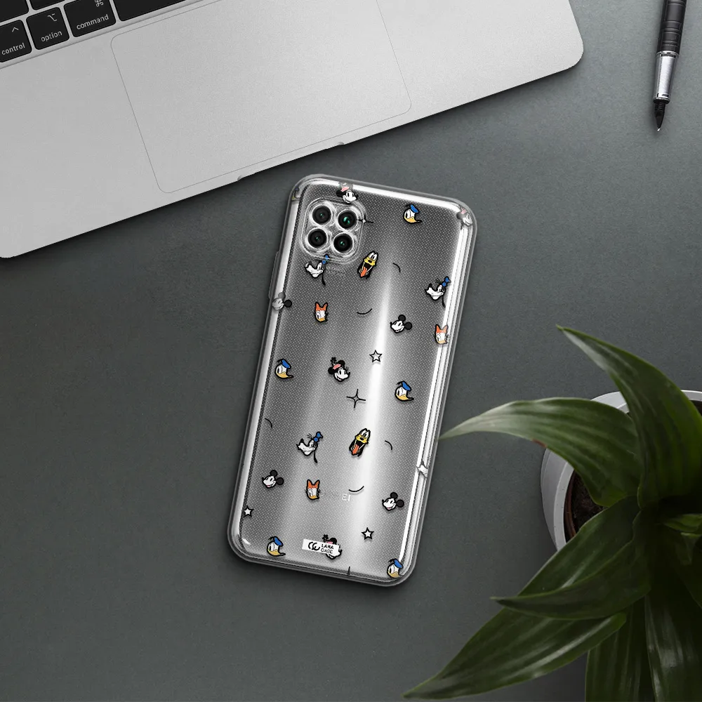 Disney Face Pattern Huawei Nova 7I Clear Tpu Case