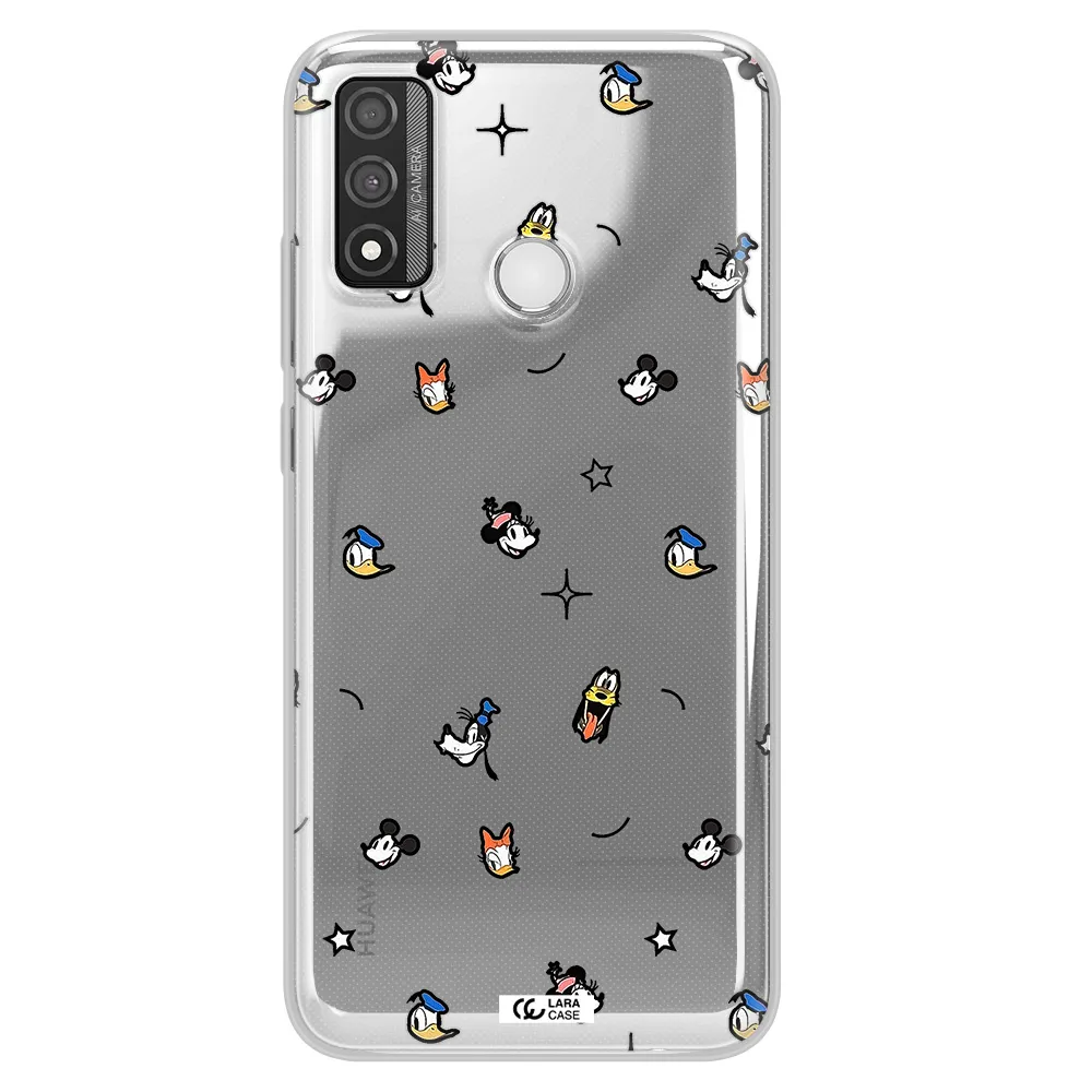 Disney Face Pattern Huawei P Smart 2020 Clear Tpu Case