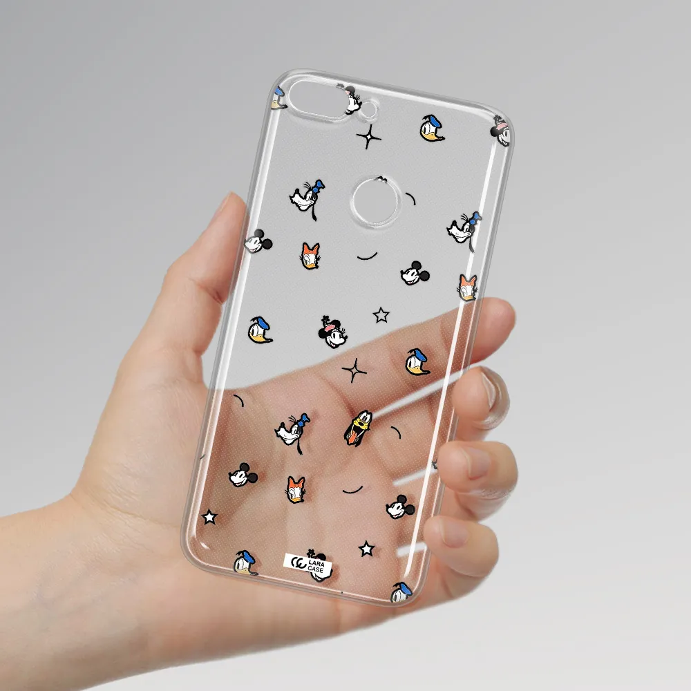 Disney Face Pattern Huawei P Smart Clear Tpu Case