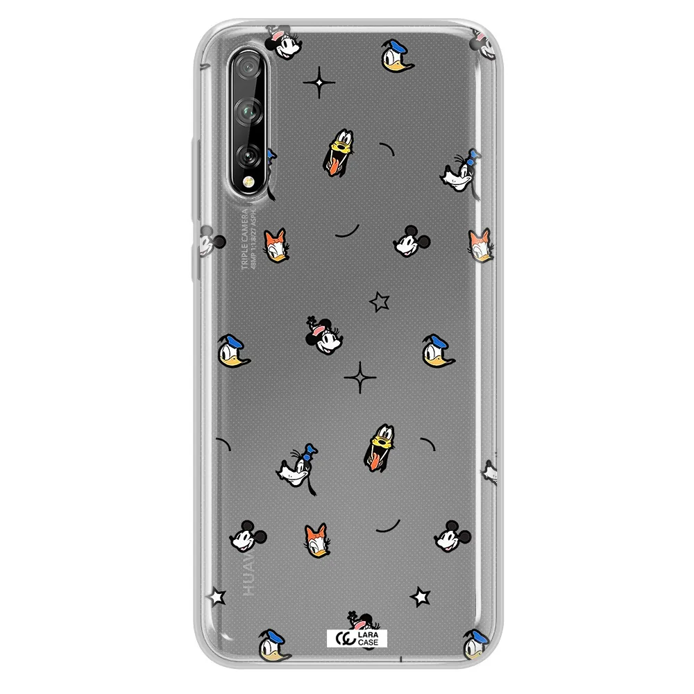 Disney Face Pattern Huawei P Smart S Clear Tpu Case