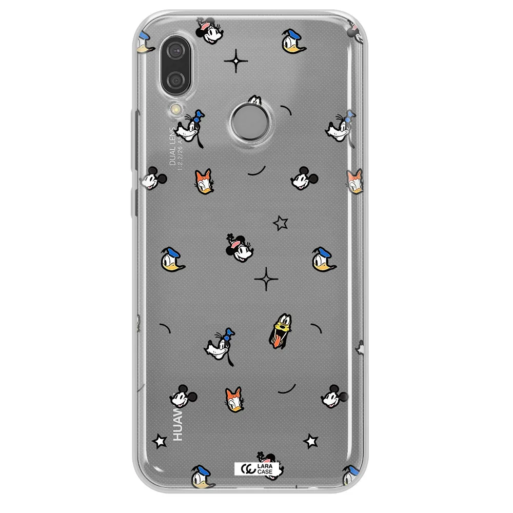 Disney Face Pattern Huawei P20 Lite Clear Tpu Case