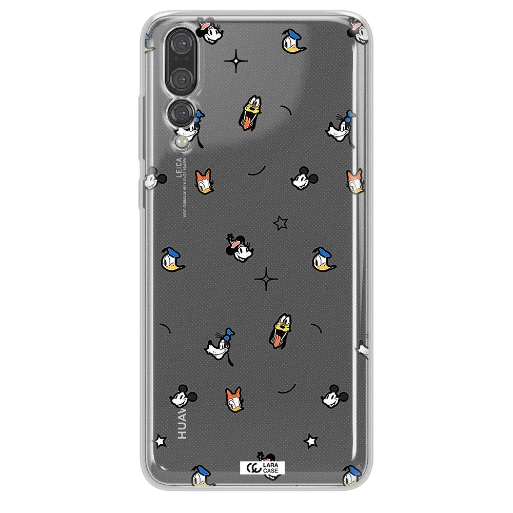 Disney Face Pattern Huawei P20 Pro Clear Tpu Case