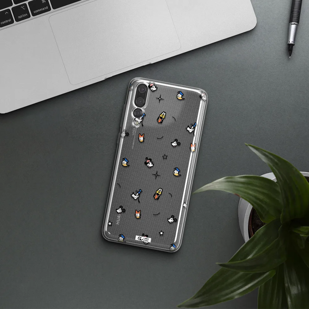 Disney Face Pattern Huawei P20 Pro Clear Tpu Case