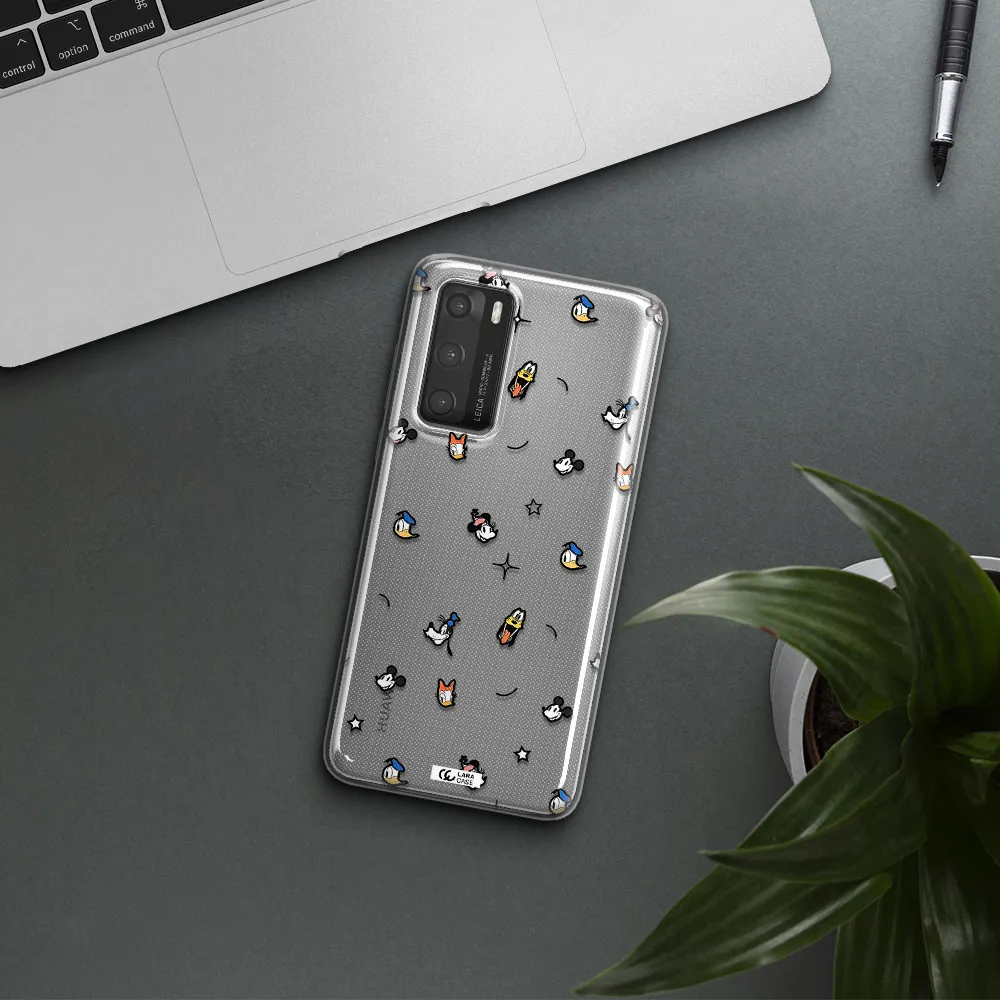 Disney Face Pattern Huawei P40 Clear Tpu Case