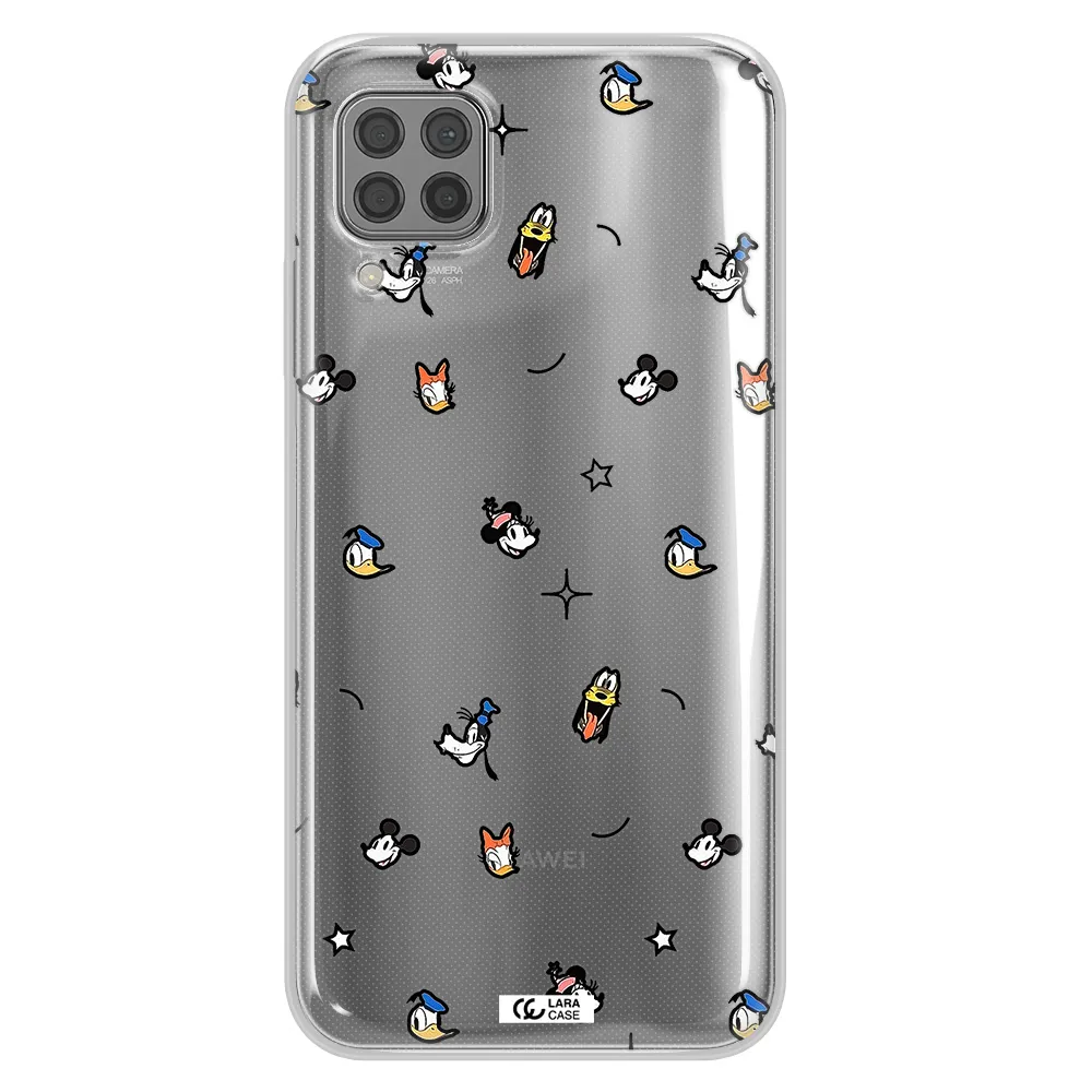Disney Face Pattern Huawei P40 Lite Clear Tpu Case