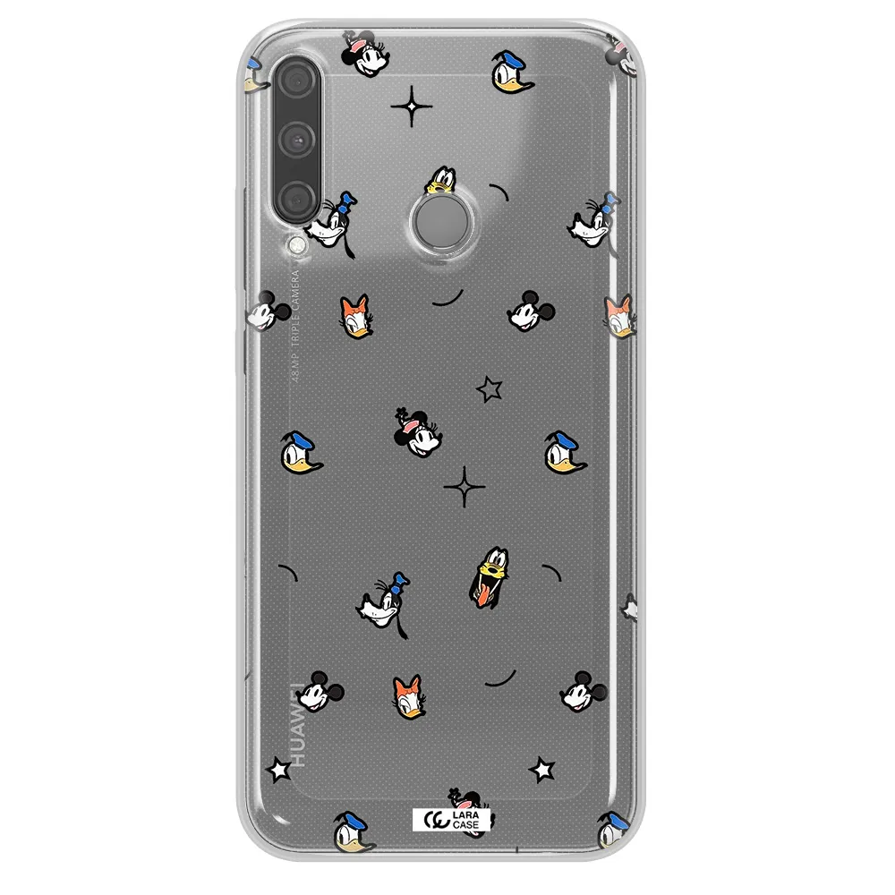 Disney Face Pattern Huawei P40 Lite E Clear Tpu Case