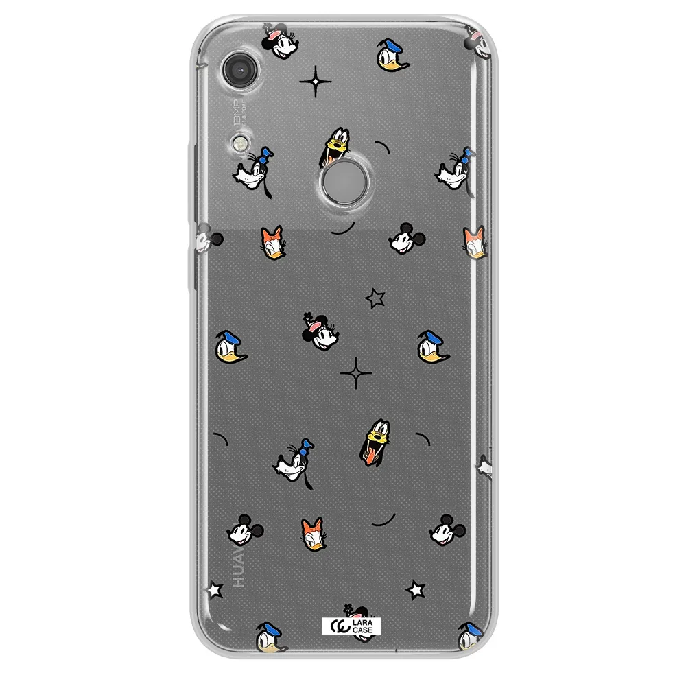 Disney Face Pattern Huawei Y6S Clear Tpu Case