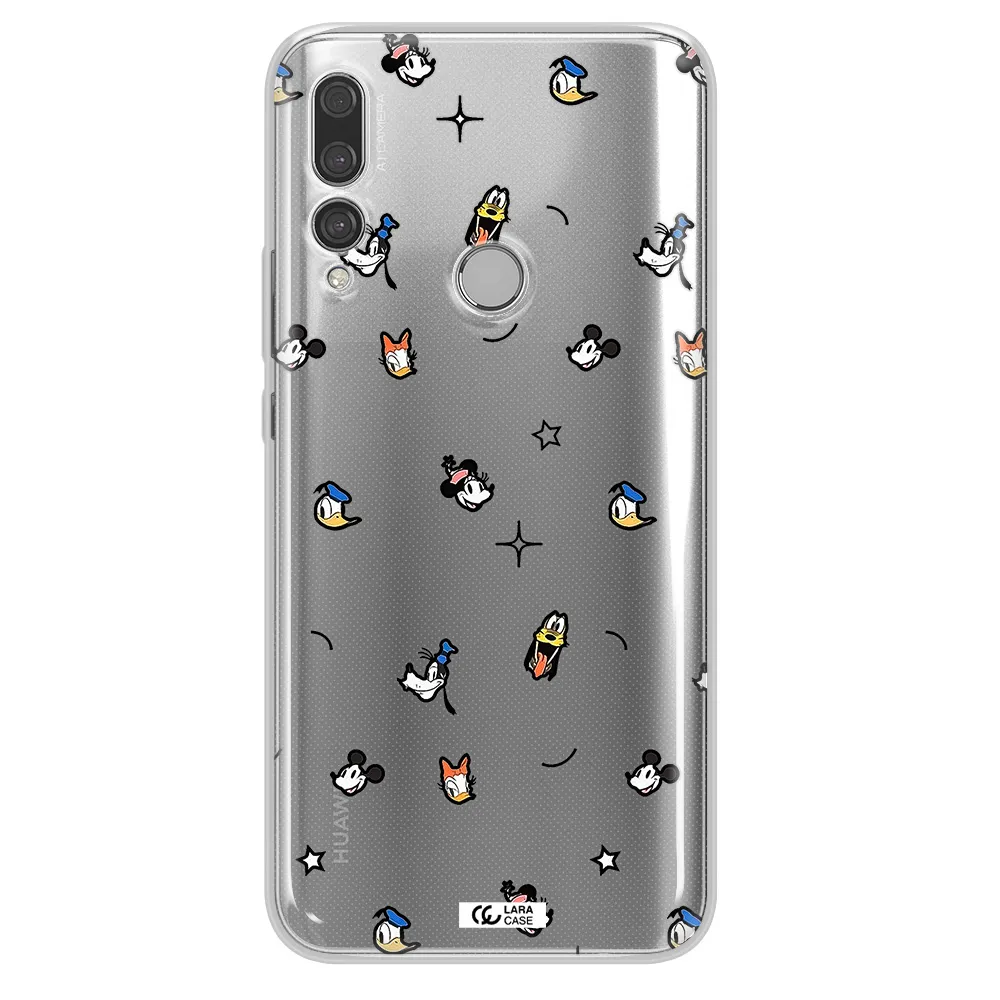 Disney Face Pattern Huawei Y9 Prime 2019 Clear Tpu Case