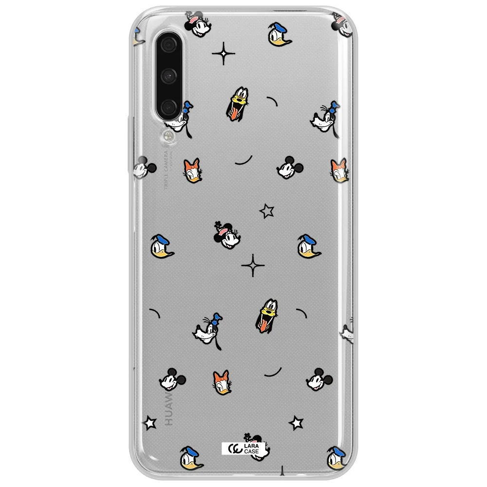 Disney Face Pattern Huawei Y9S Clear Tpu Case