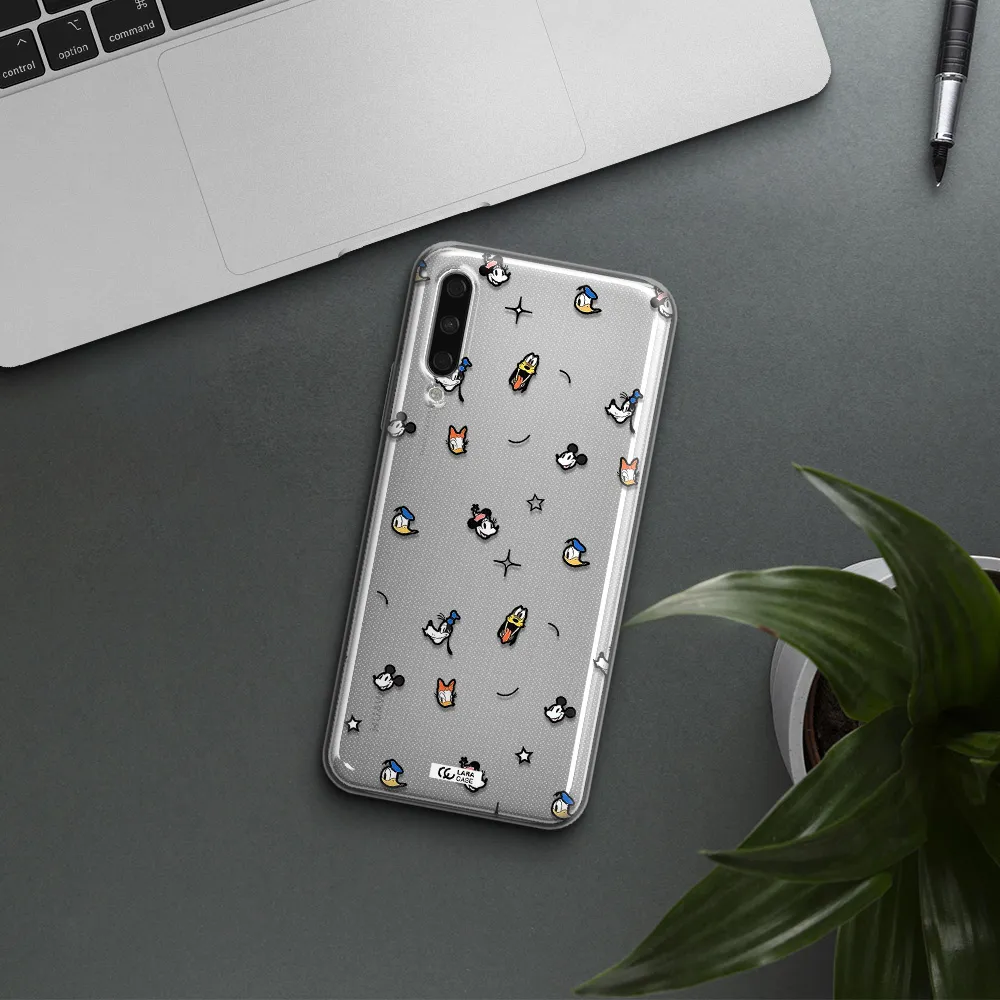 Disney Face Pattern Huawei Y9S Clear Tpu Case