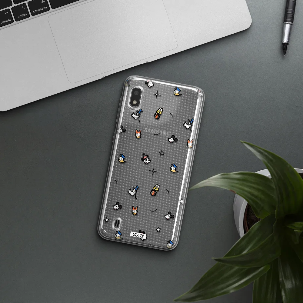 Disney Face Pattern Samsung A10 Clear Tpu Case