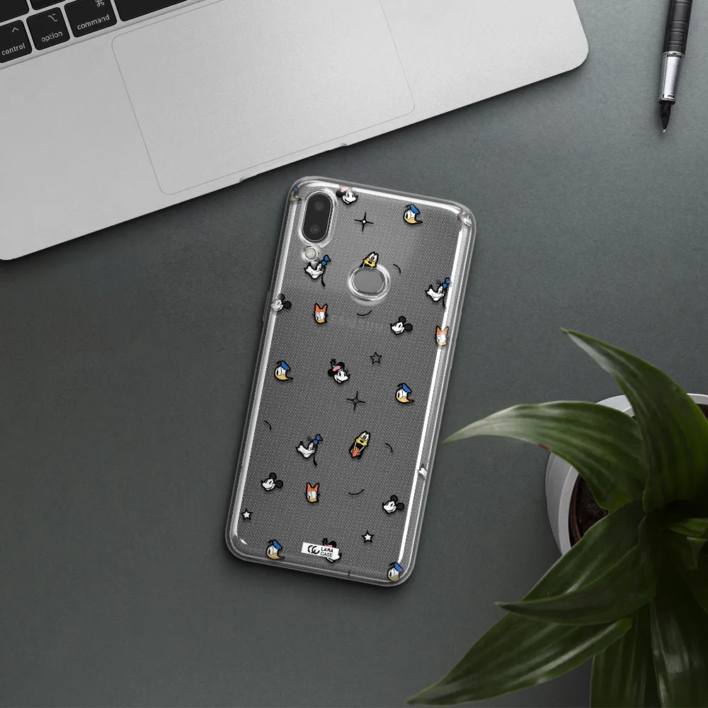 Disney Face Pattern Samsung A10S Clear Tpu Case
