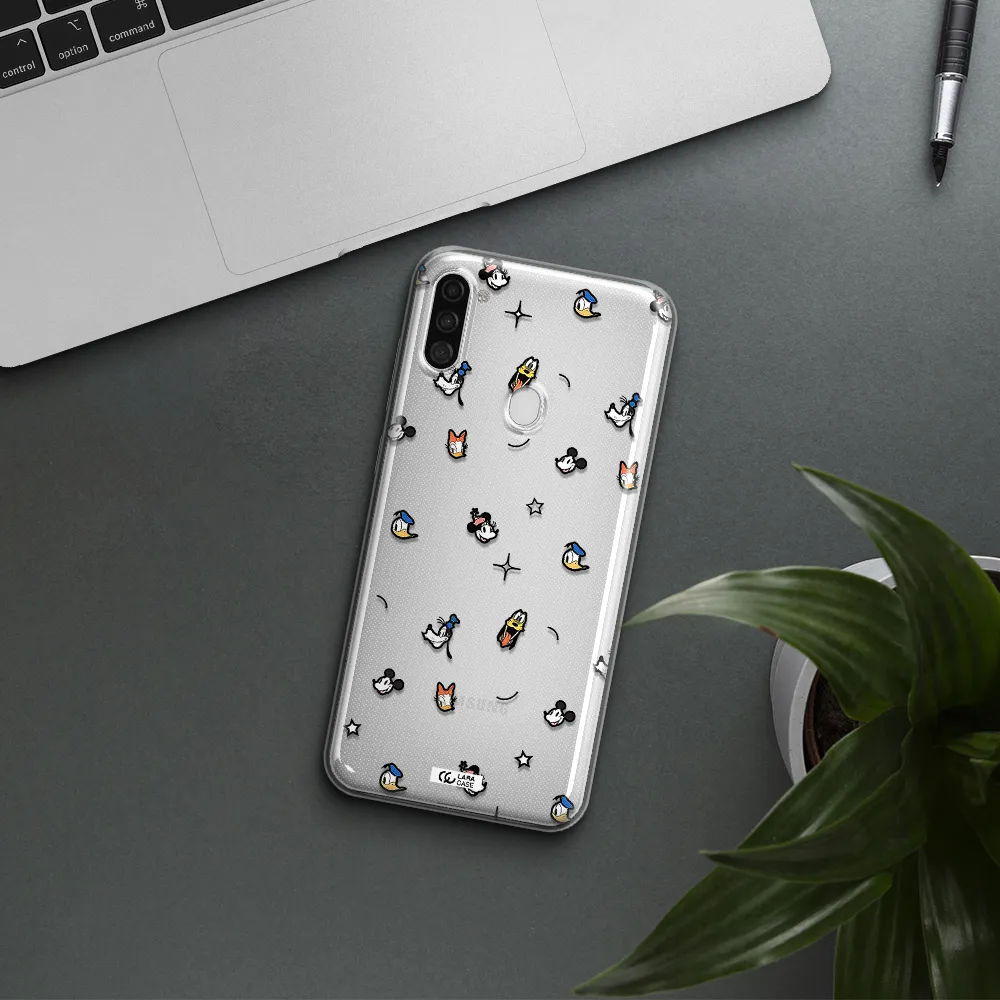 Disney Face Pattern Samsung A11 Clear Tpu Case