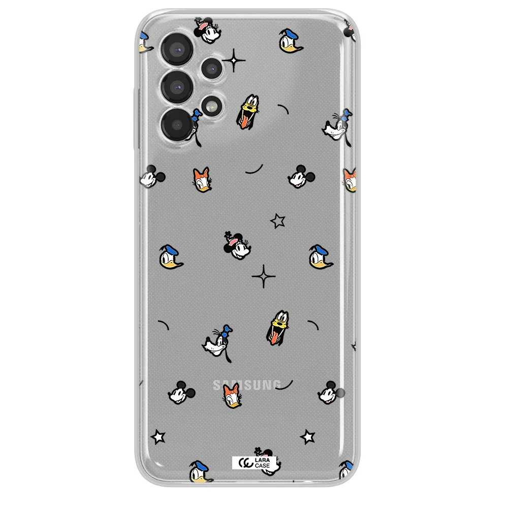 Disney Face Pattern Samsung A13 Clear Tpu Case