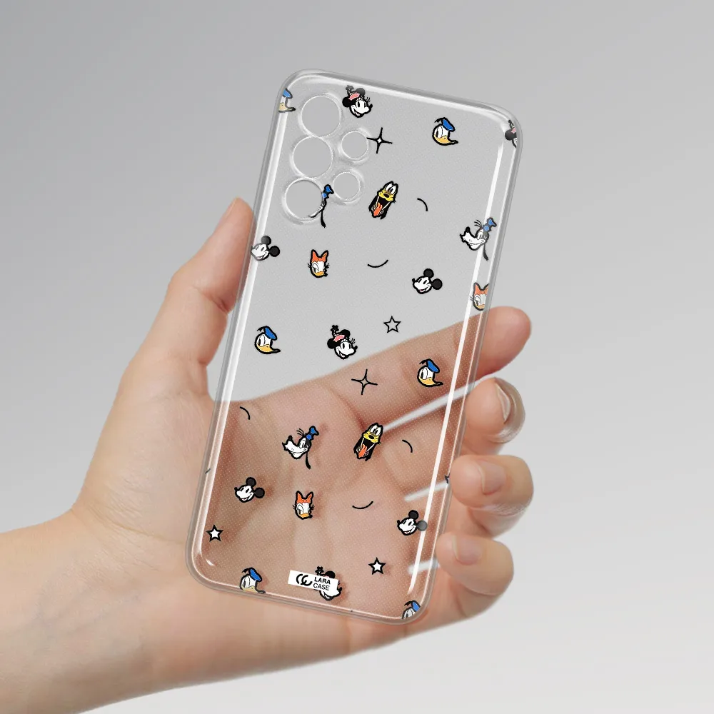 Disney Face Pattern Samsung A13 Clear Tpu Case
