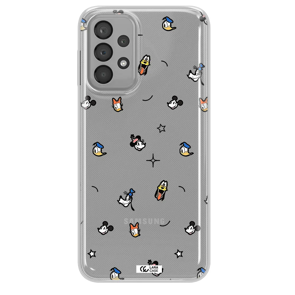 Disney Face Pattern Samsung A33 Clear Tpu Case
