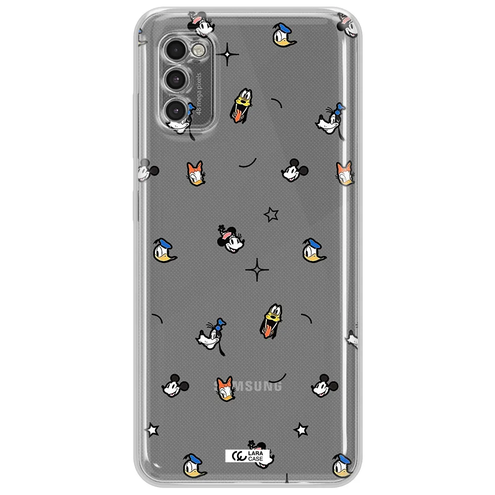 Disney Face Pattern Samsung A41 Clear Tpu Case