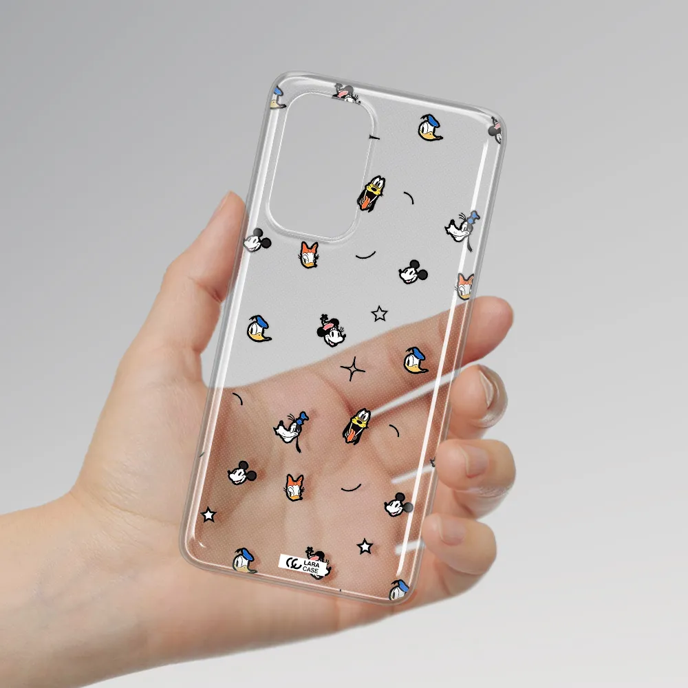 Disney Face Pattern Samsung A53 Clear Tpu Case