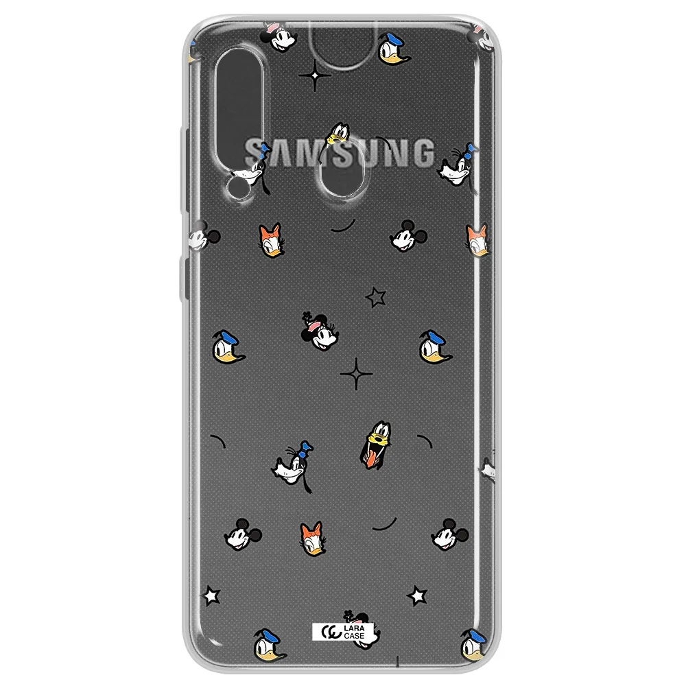 Disney Face Pattern Samsung A60 Clear Tpu Case