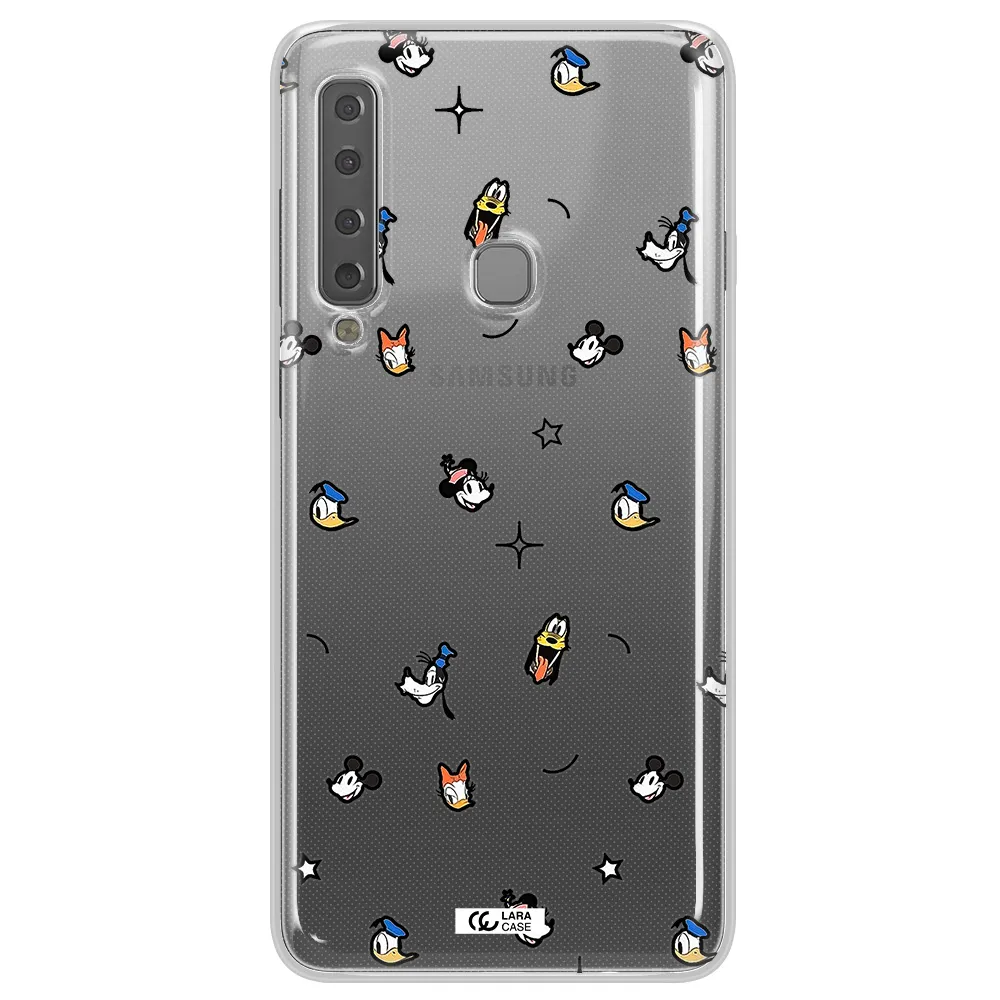 Disney Face Pattern Samsung A9 2018 Clear Tpu Case
