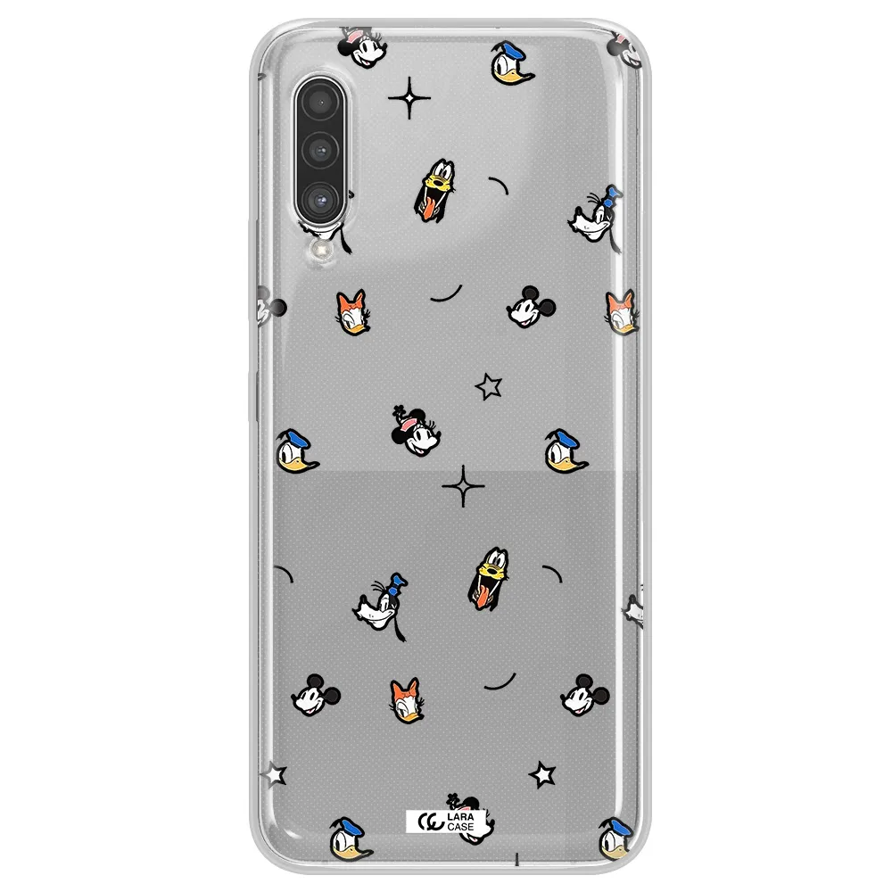 Disney Face Pattern Samsung A90 Clear Tpu Case