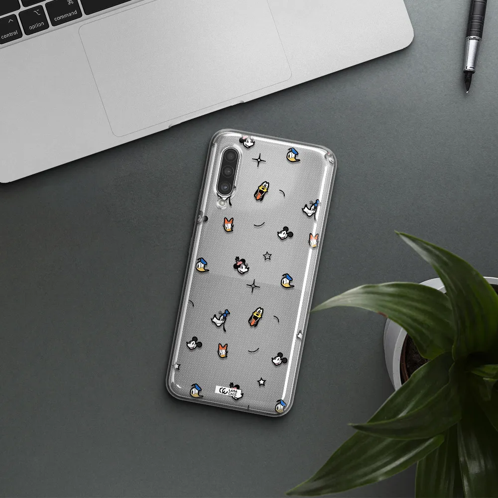 Disney Face Pattern Samsung A90 Clear Tpu Case