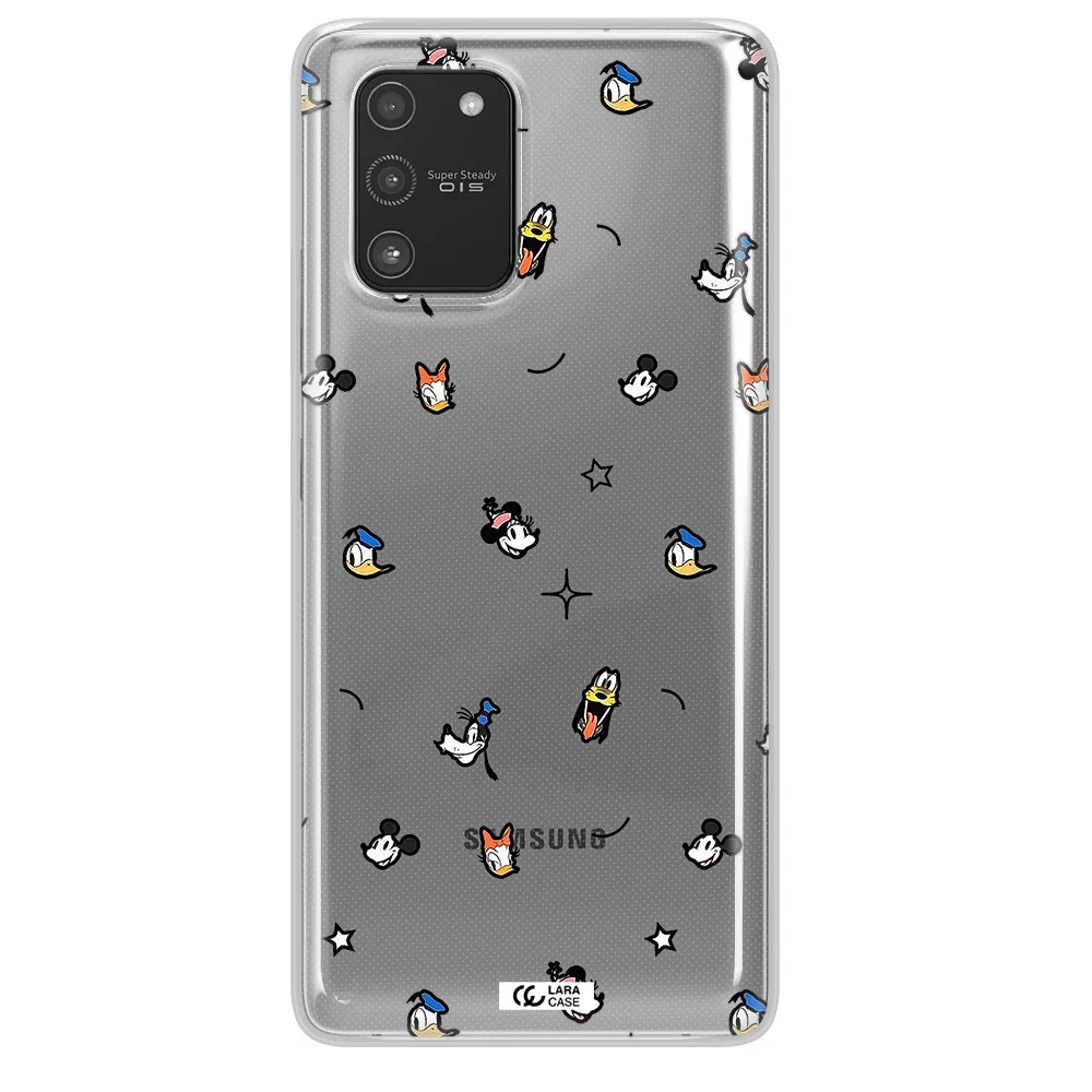 Disney Face Pattern Samsung A91 Clear Tpu Case