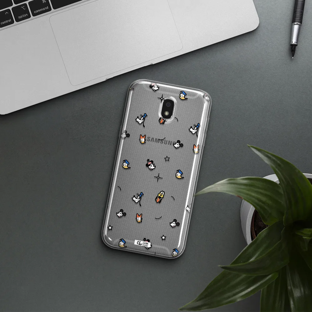 Disney Face Pattern Samsung J5 2017 Clear Tpu Case