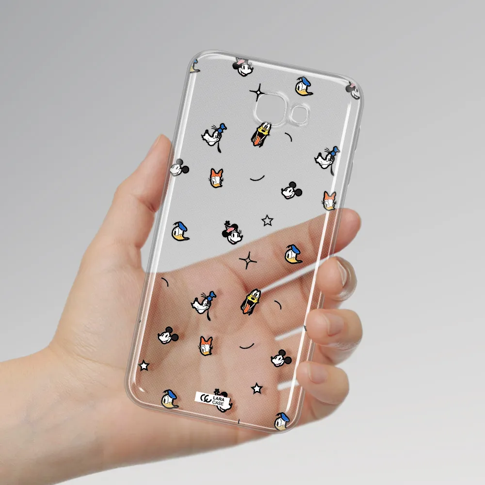 Disney Face Pattern Samsung J5 Prime Clear Tpu Case